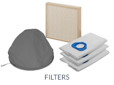 filters and dust bags for central vacuum cleaners