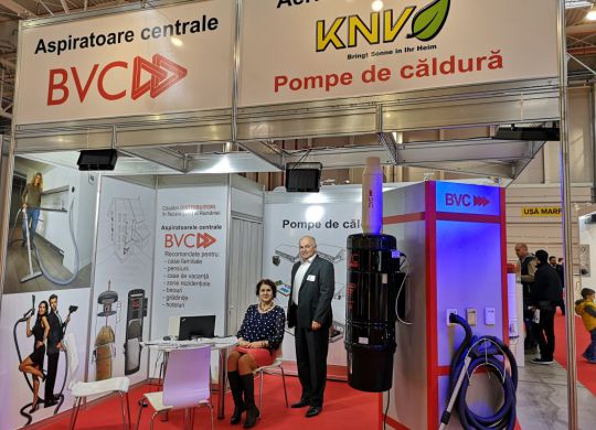BVC Romania central vacuum cleaners at trade fair in Bucharest