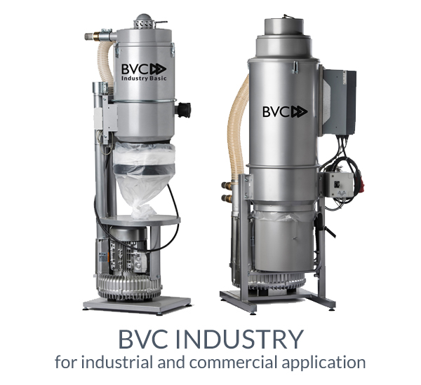 central vacuum cleaner for industry