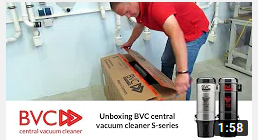 Unboxing a BVC central vacuum cleaner