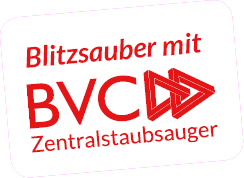 blitzsauber mit BVC Zentralstaubsauger